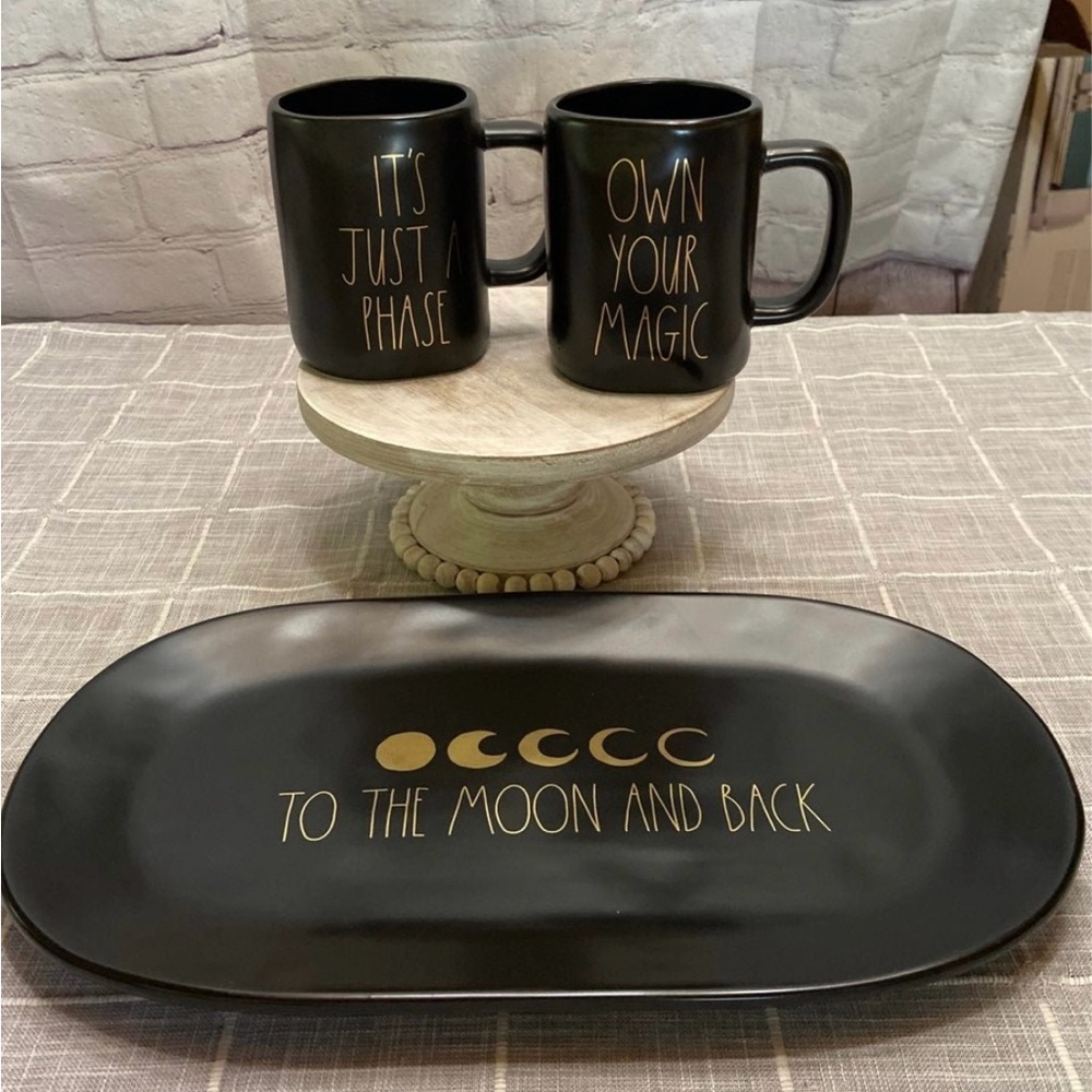 Rae Dunn 3-piece set Moon & Sun